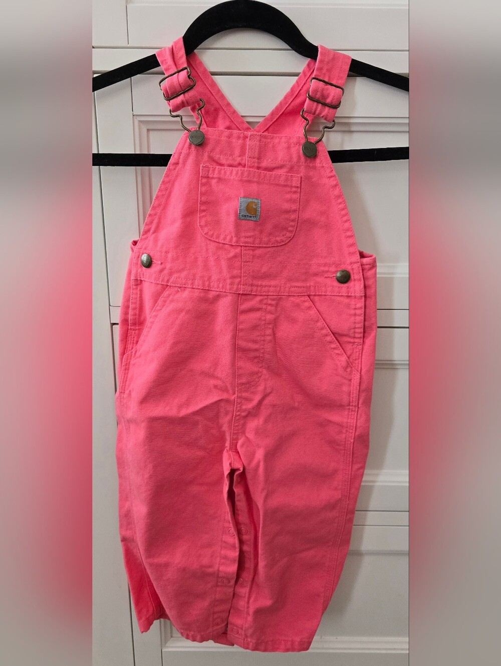 Carhartt Hot Pink Toddler Overalls Size 18m